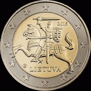 2 Euro UNC Litouwen